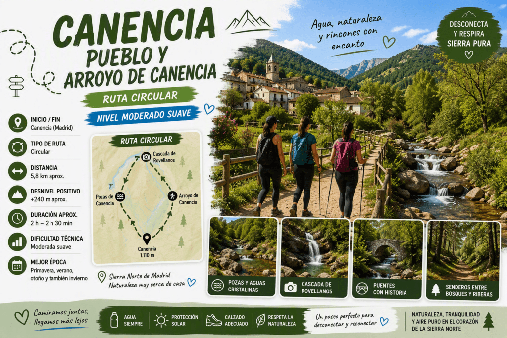 Rutas de senderismo Ruta De Senderismo En Canencia Pueblo Y Arroyo De Canencia