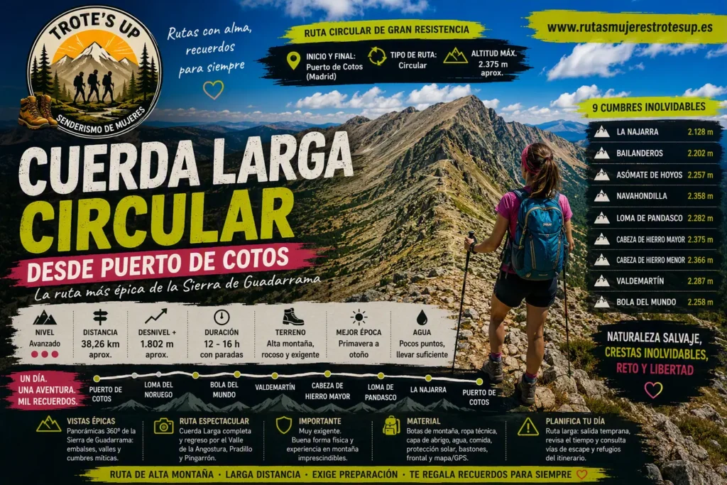 Rutas de senderismo Ruta Cuerda Larga Circular Desde Puerto De Cotos