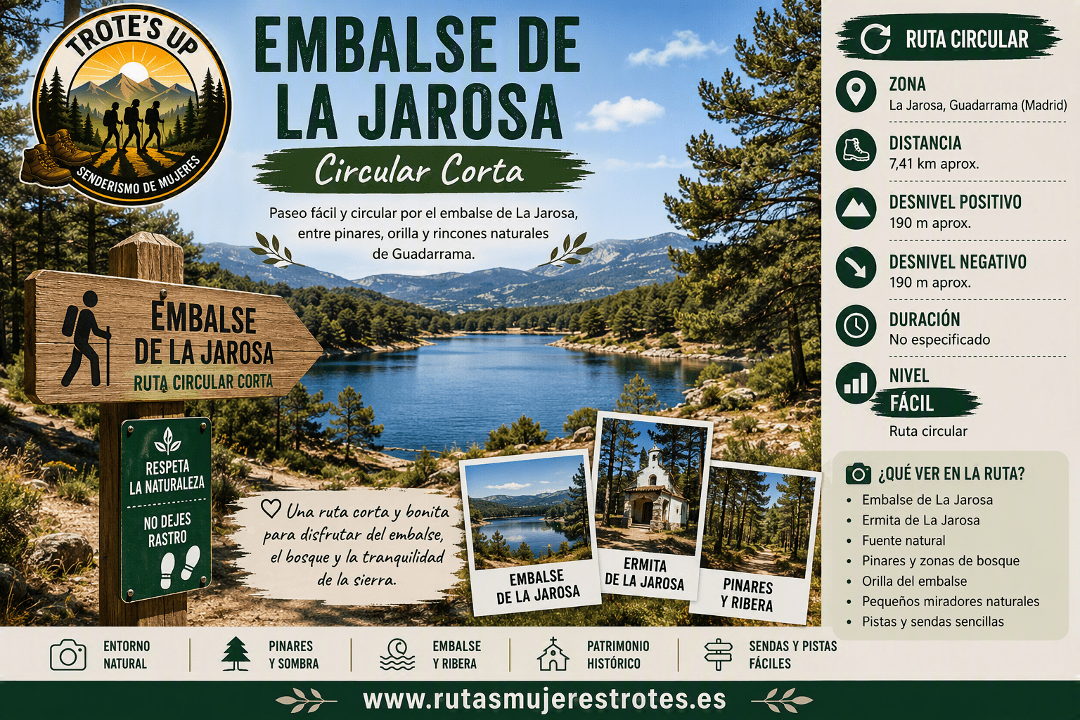 Embalse De La Jarosa: Ruta Corta | Trote´s Up