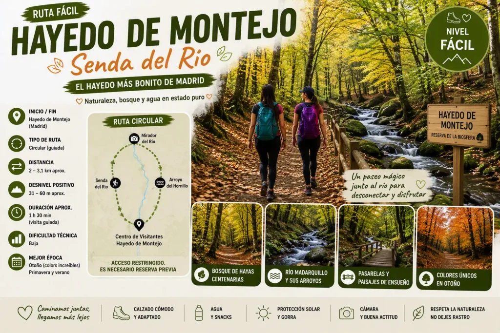 Rutas de senderismo Senderismo En El Hayedo De Montejo: Senda Del Río