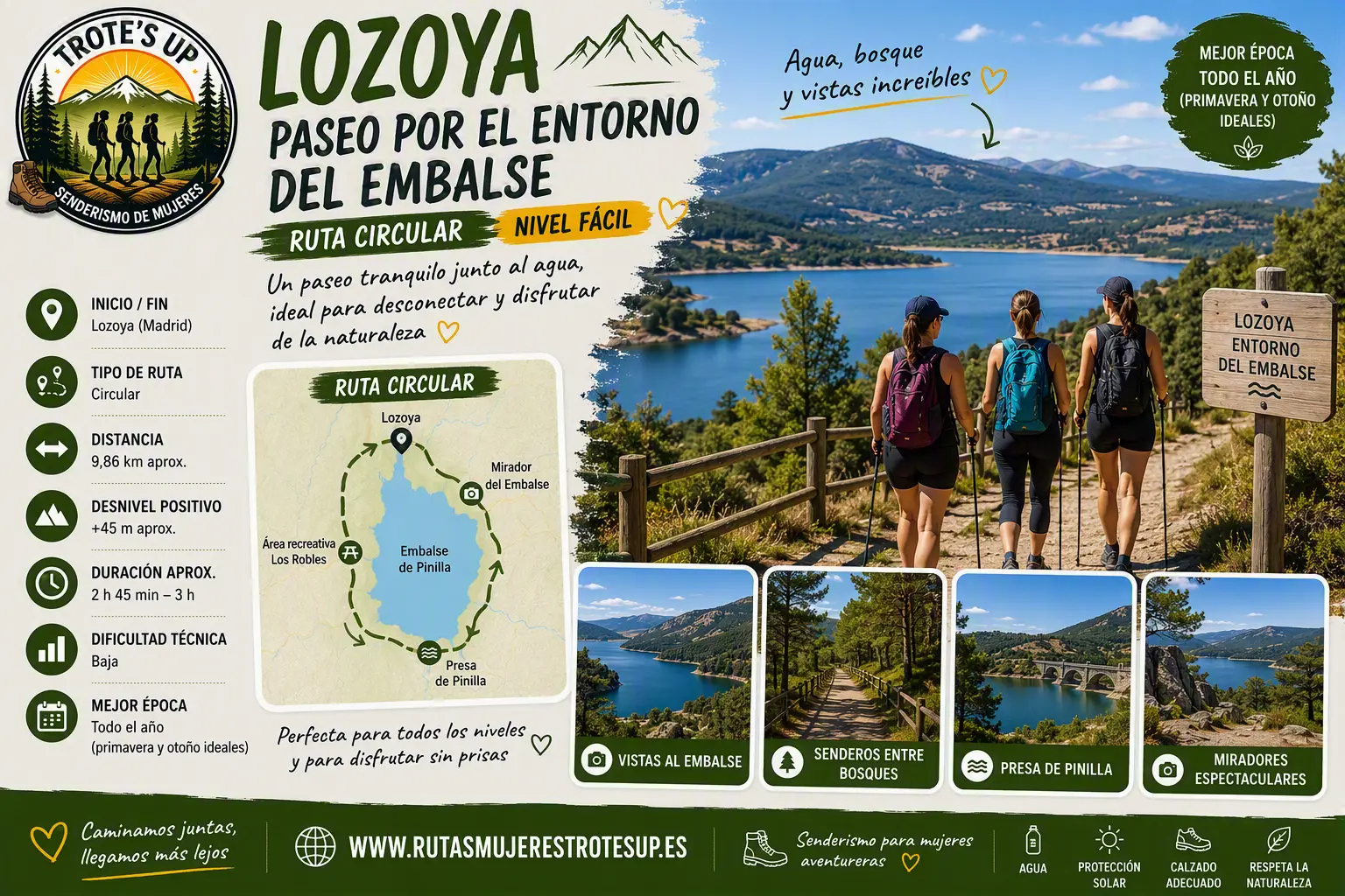 Ruta Fácil En Lozoya: Paseo Por El Embalse De Pinilla