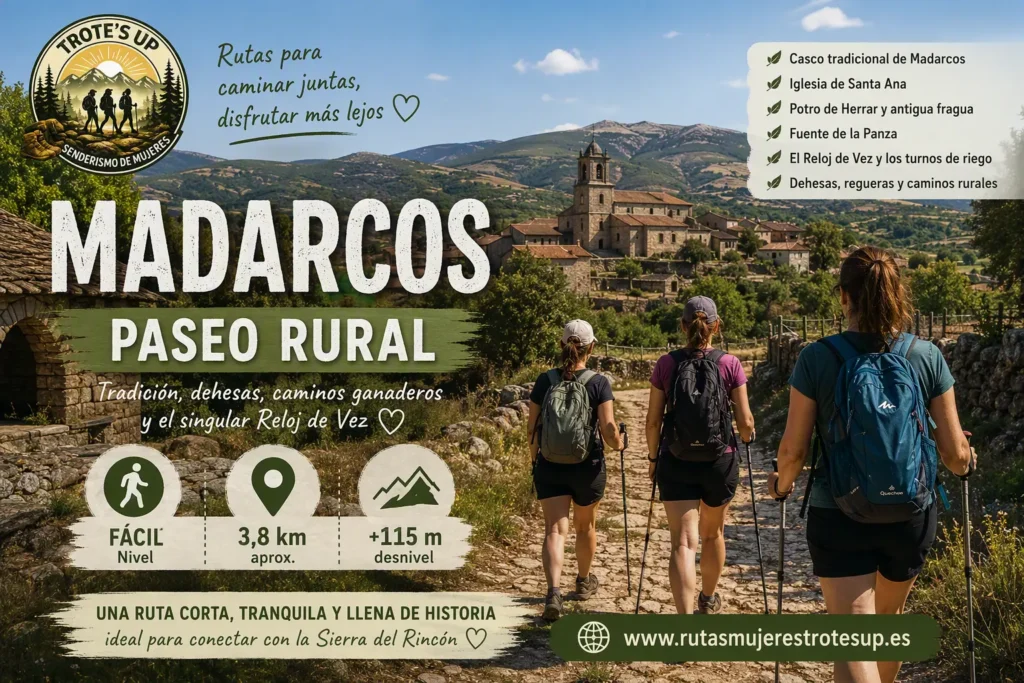 Rutas de senderismo Paseo Rural en Madarcos: Senderismo de Mujeres Trote´s Up