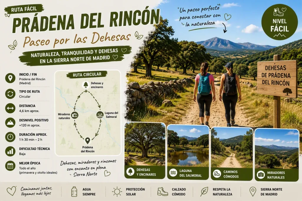 Rutas de senderismo Ruta en Prádena del Rincón | Senderismo de mujeres