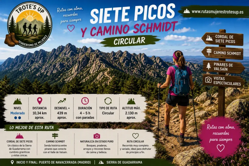 Rutas de senderismo Siete Picos Y Camino Schmidt: Ruta Circular | Trote´s Up