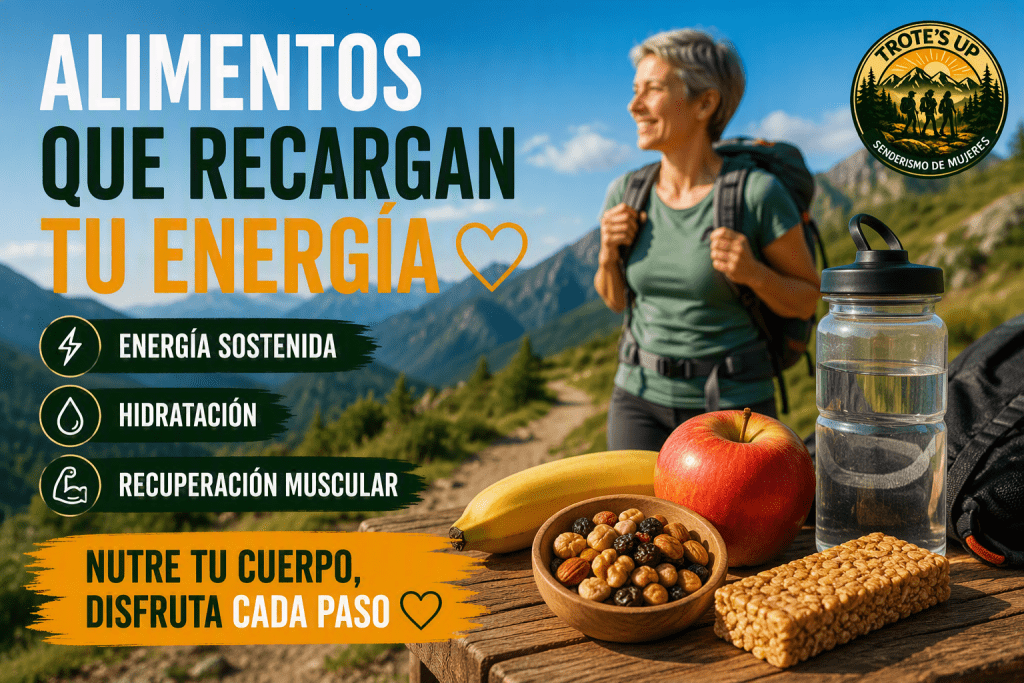 ¿Qué alimentos ayudan a recuperar energía después de una ruta de senderismo? Alimentos saludables para recuperar energía antes y después de caminar en una ruta de senderismo.