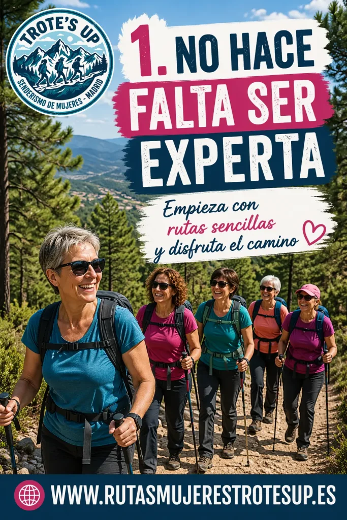 ¿Cómo mejorar mi resistencia caminando? Mujer senderista caminando a ritmo cómodo para mejorar su resistencia en una ruta natural.