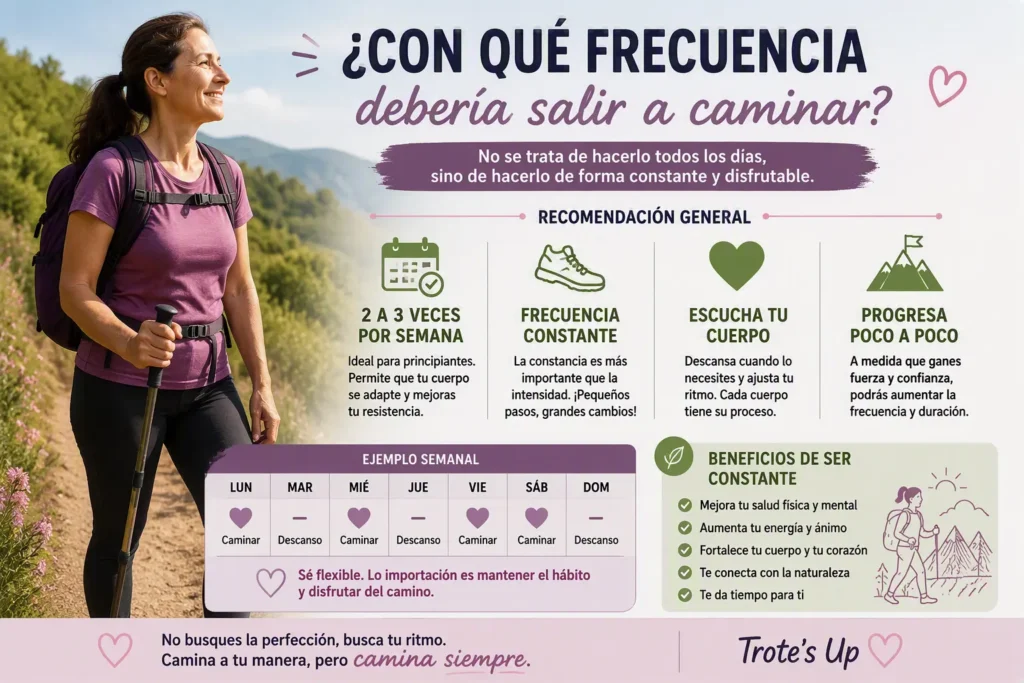 ¿Con qué frecuencia debería salir a caminar? Frecuencia Ideal al Caminar