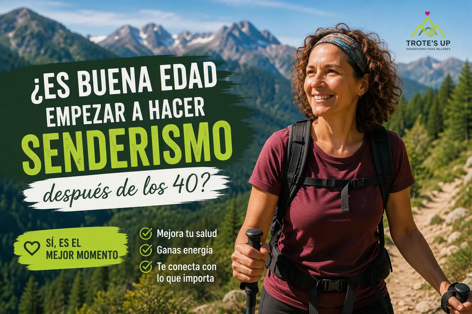 La edad ideal para comenzar a hacer senderismo tras los 40