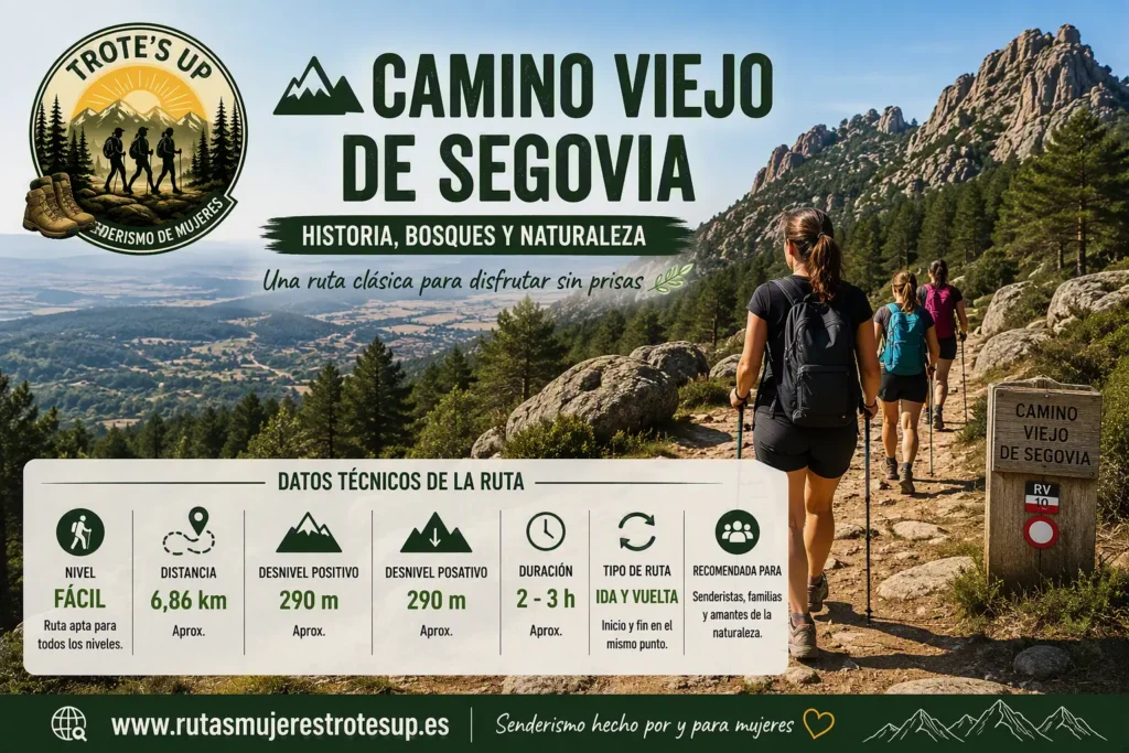 Rutas de senderismo Ruta Camino_Viejo_de_Segovia_Trotes_Up