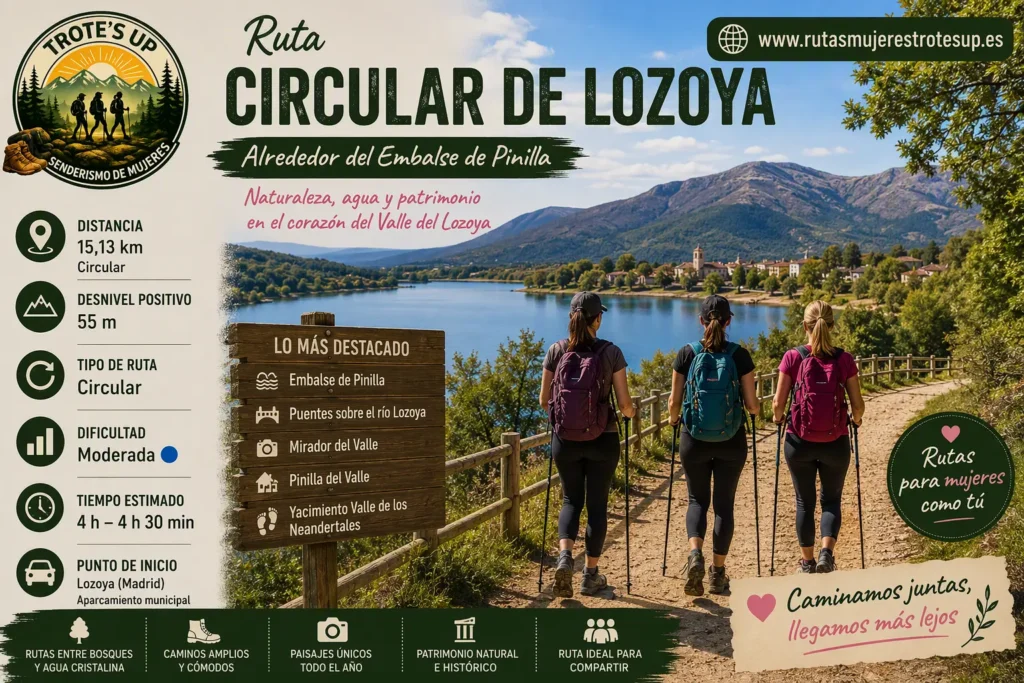 Rutas de senderismo Ruta Circular De Lozoya Y Embalse De Pinilla Trote´s Up