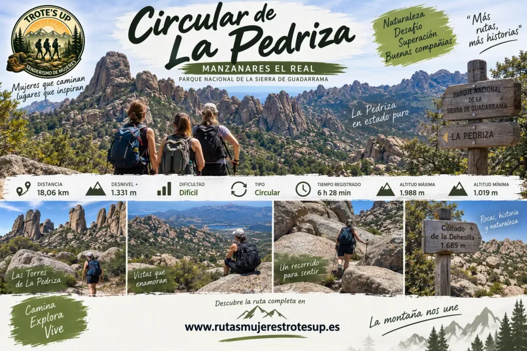 Rutas de senderismo Ruta Circular de La Pedriza Senderismo de mujeres