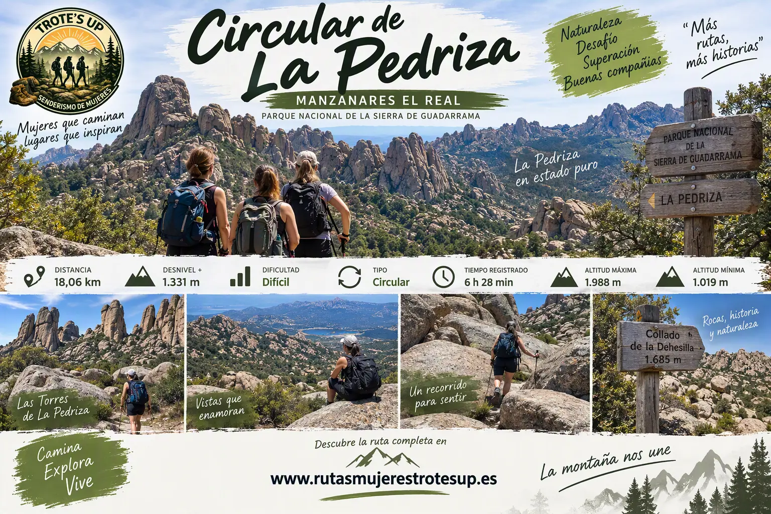 Ruta Circular de La Pedriza Senderismo de mujeres