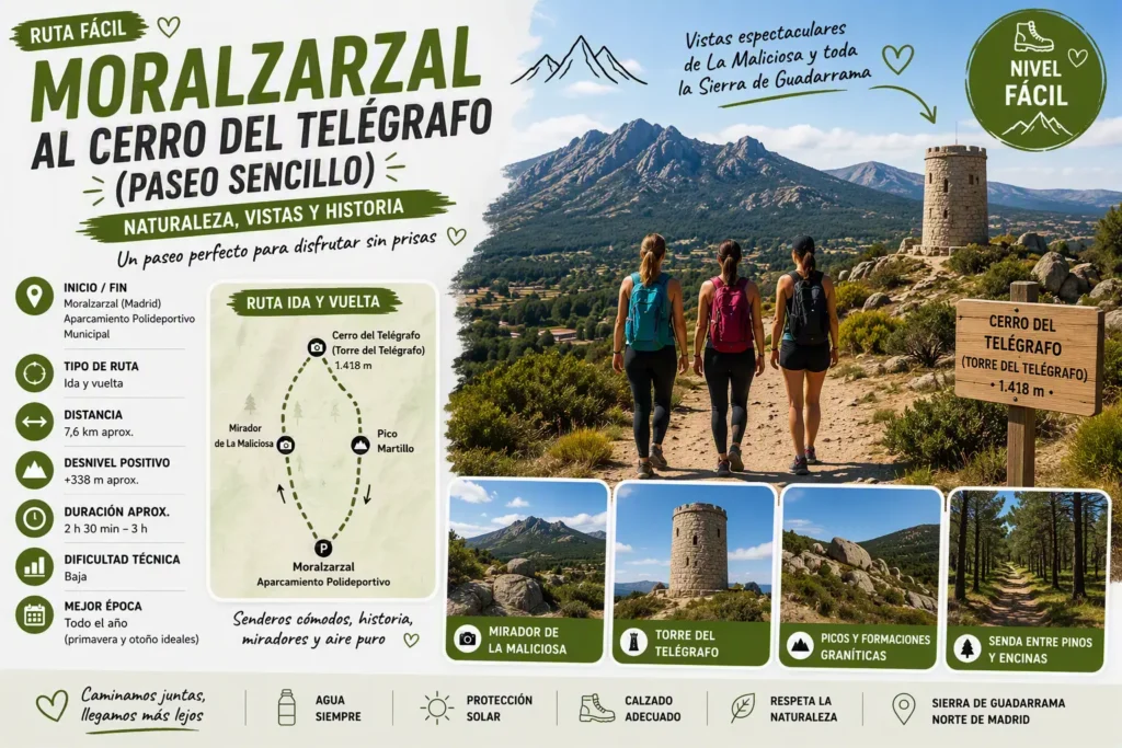 Rutas de senderismo Ruta De Senderismo Moralzarzal Al Cerro Del Telégrafo