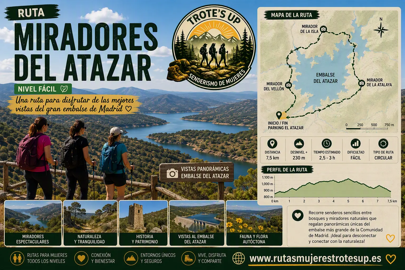 Ruta Miradores Del Atazar Ruta De Senderismo De Mujeres