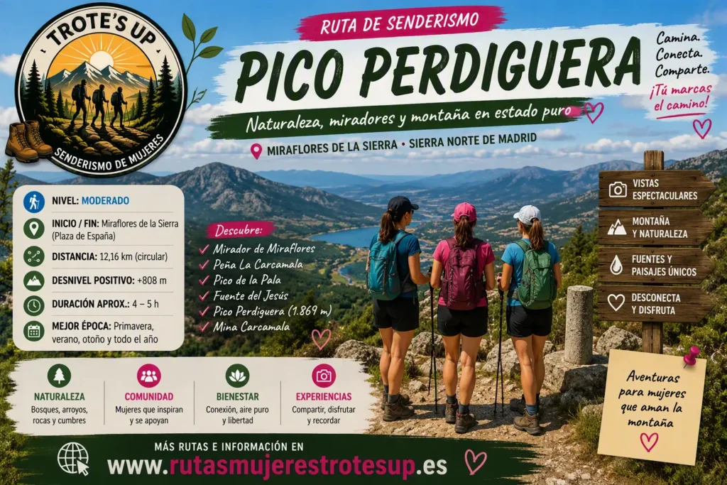 Rutas de senderismo Ruta Pico Perdiguera moderada desde Miraflores de la Sierra