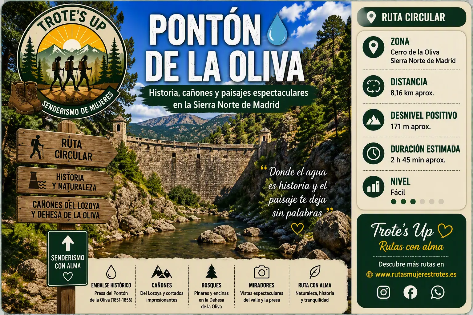 Ruta Pontón De La Oliva Senderismo De Mujeres Trote´s Up