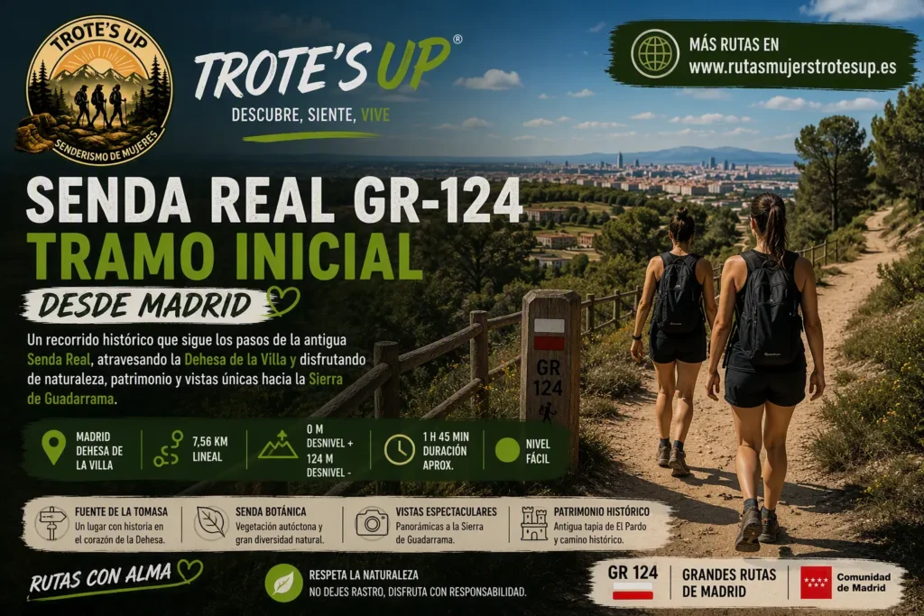 Rutas de senderismo Ruta Senda Real GR-124 Desde Madrid Trote´s Up Senderismo
