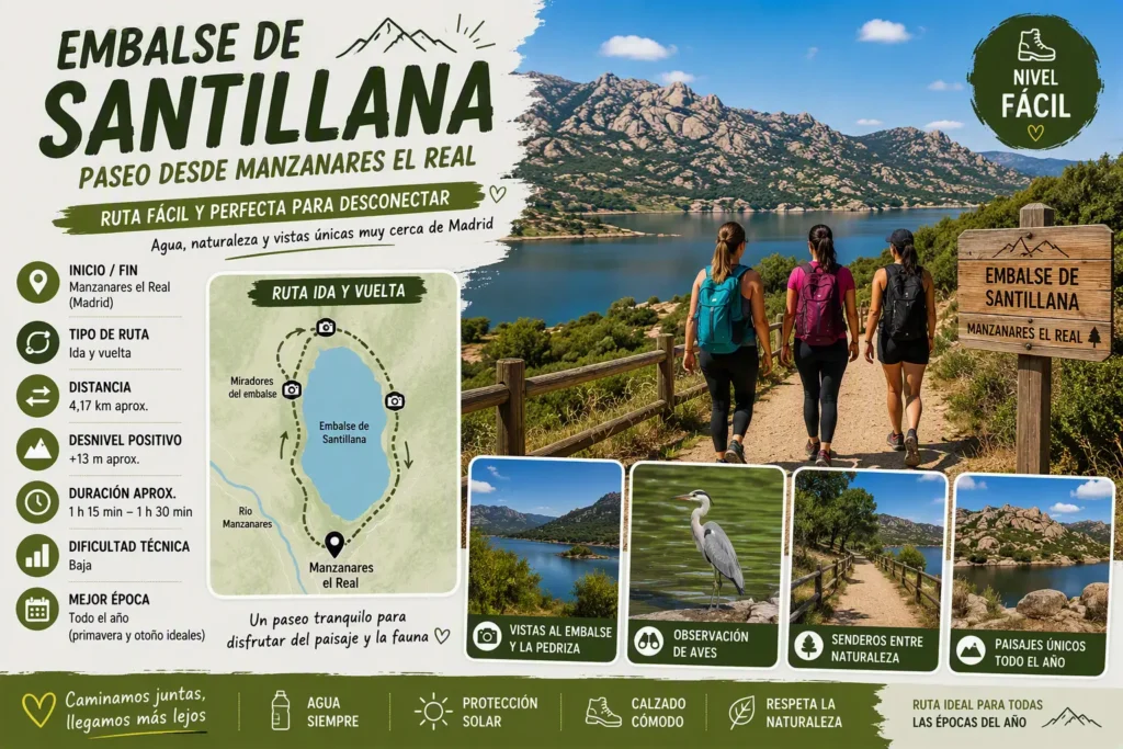 Rutas de senderismo Ruta de senderismo en el Embalse de Santillana Trote´s Up