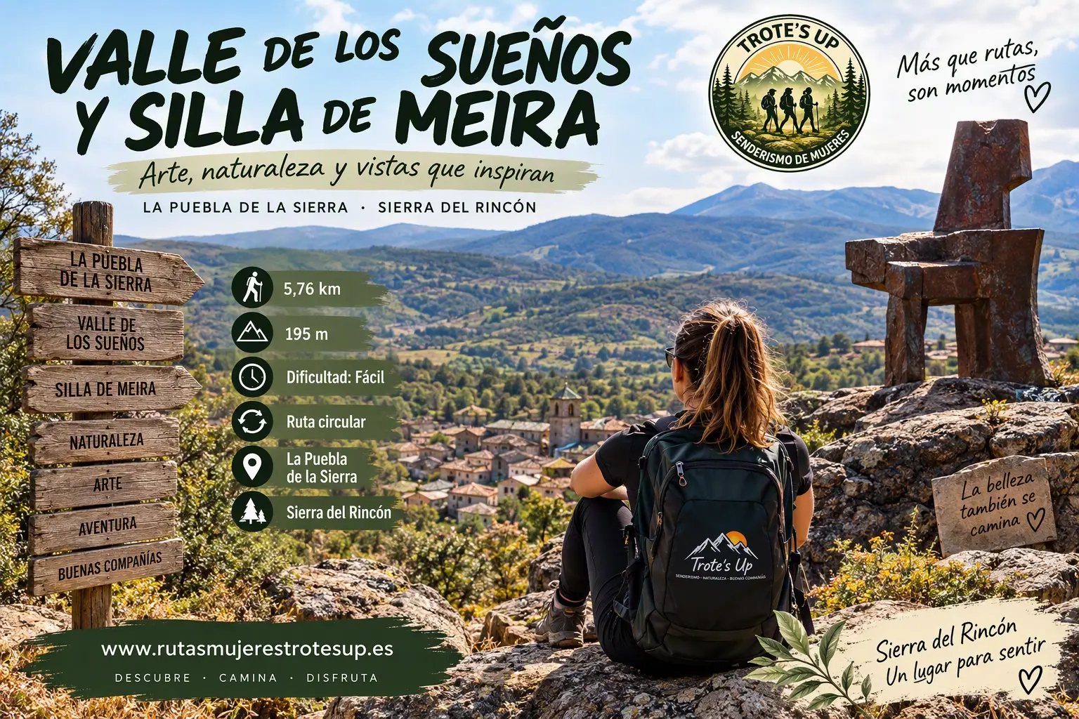 Ruta en Valle de los Sueños Senderismo mujeres Trote´s Up