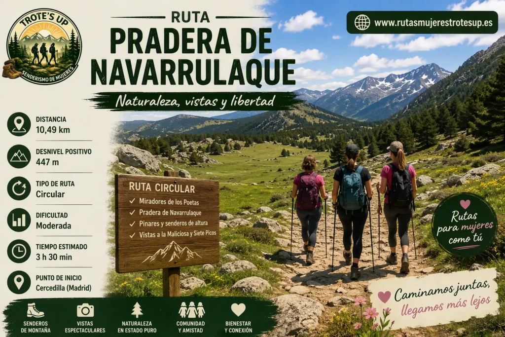 Rutas de senderismo Ruta Pradera De Navarrulaque | Senderisdo De Mujeres Trote´s