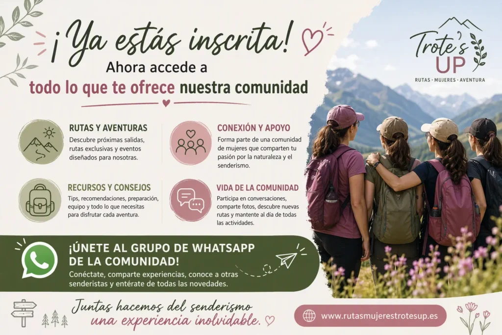 Ya estas inscrita forma parte de la comunidad